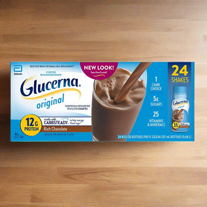 Glucerna 12g Protein Shake, Creamy Chocolate Delight (8 fl. oz., 24 pk.)