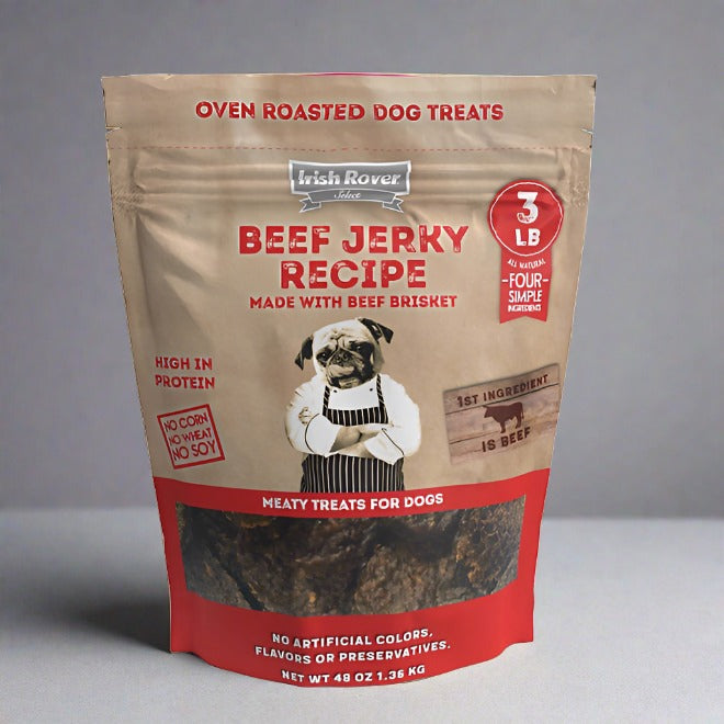 Irish Rover Beef Jerky Recipe Meaty Dog Treats (48 oz.)