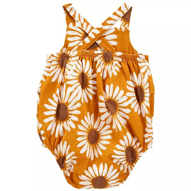 Carter's Girls Romper or Sunsuit (Size: 18M , Color: Yellow Sunflower)