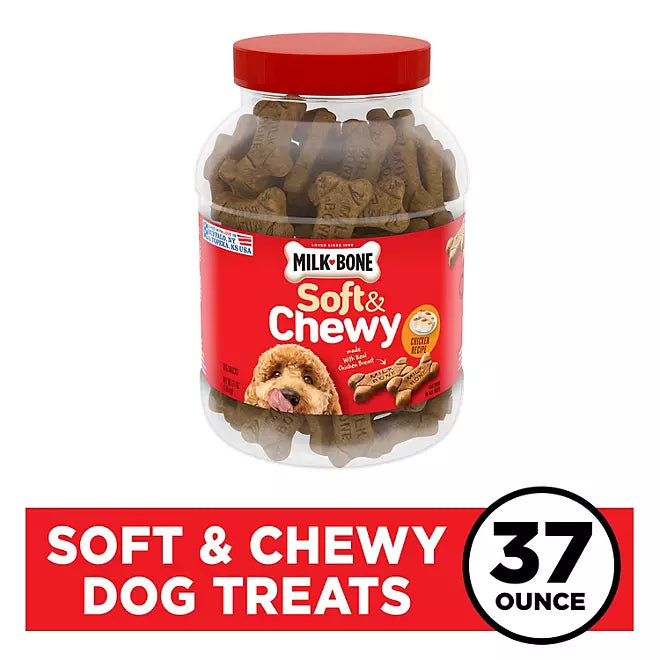Milk-Bone Soft & Chewy Dog Snacks, Chicken Recipe (37 oz.)