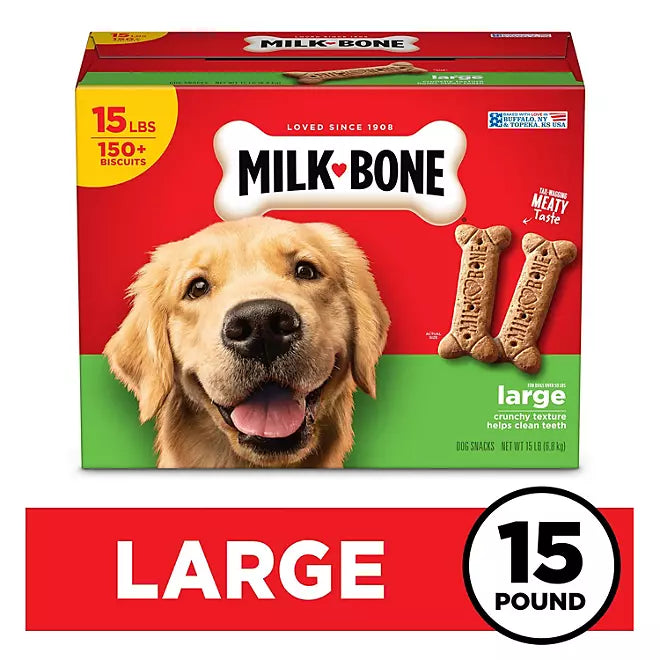 Milk-Bone Original Large Crunchy Dog Treat Biscuits (240 oz.)