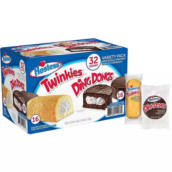 Hostess Twinkies and Ding Dongs Variety Pack (32 pk.)