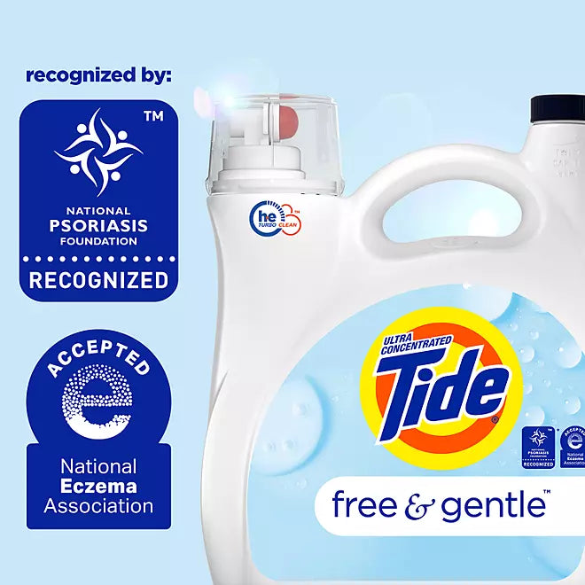 Tide Free & Gentle Liquid Laundry Detergent (170 fl. oz., 152 loads)